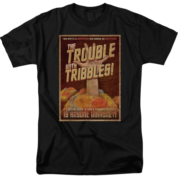 Trouble With Tribbles Poster Star Trek T-shirt XXL