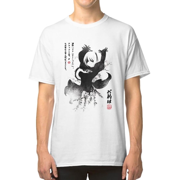 NieR:Automata 2B Japan Bläck T-shirt L