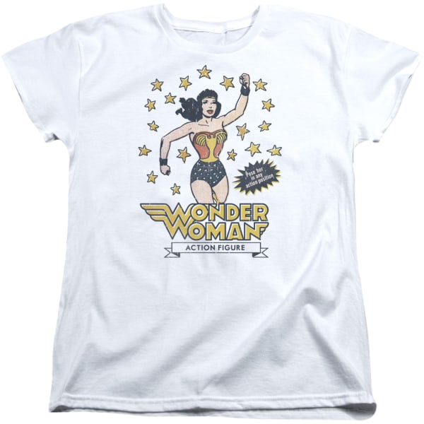 Ny T-skjorte med Wonder Woman-actionfigur for kvinner L