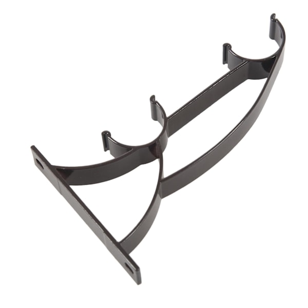 6 stk. Bi-metall Gardinstangbraketter for 25 mm stang - Mørk Kaffe