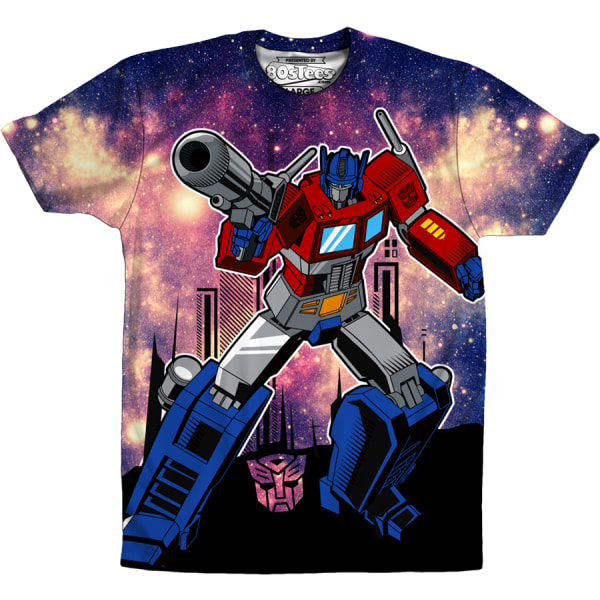 Sublimerings Galaxy Optimus Prime Transformers T-shirt L