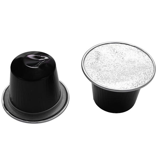 100 Set Refyllbara Kaffe Kapsel Koppar Engångs Pods för Automatisk Kaffemaskin Matförpackning caf