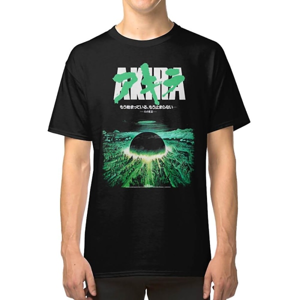 Akira Green Japansk Cyberpunk City Explosion T-shirt L