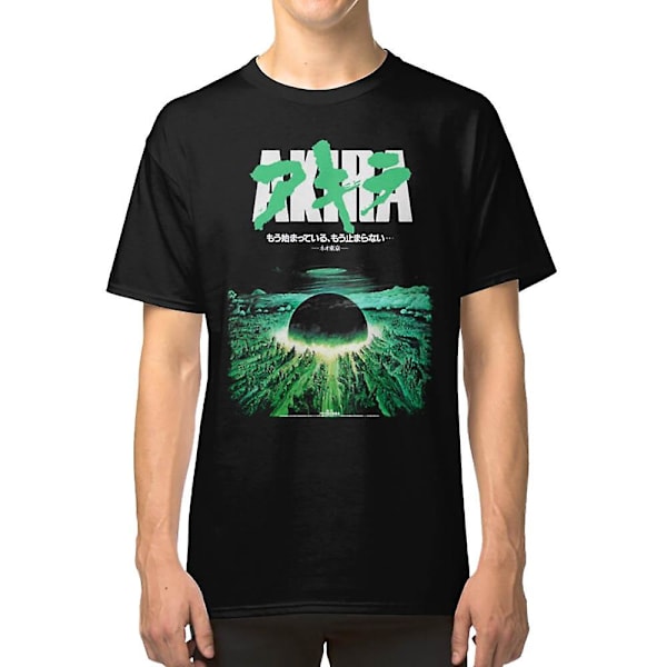 Akira Grøn Japansk Cyberpunk Byeksplosion T-shirt XXL