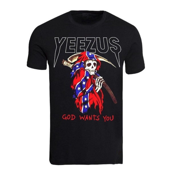 Yeezus Tour T-shirt Kanye West Grim Reaper Gud vill ha dig S