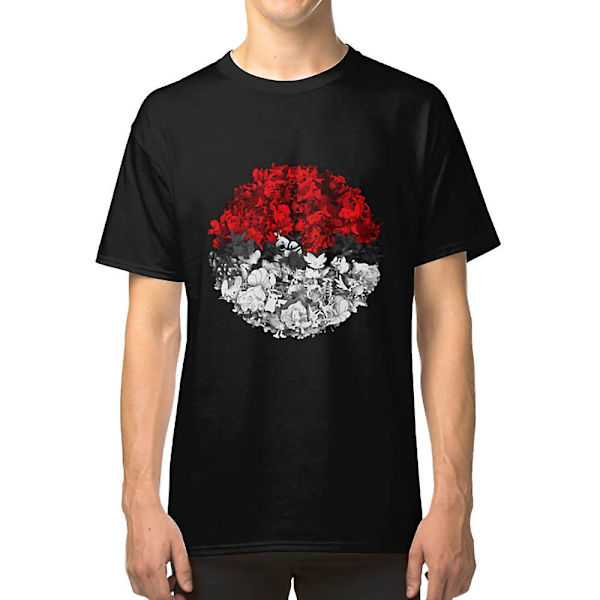 T-shirt med Pokeball och tusentals Pokémons S