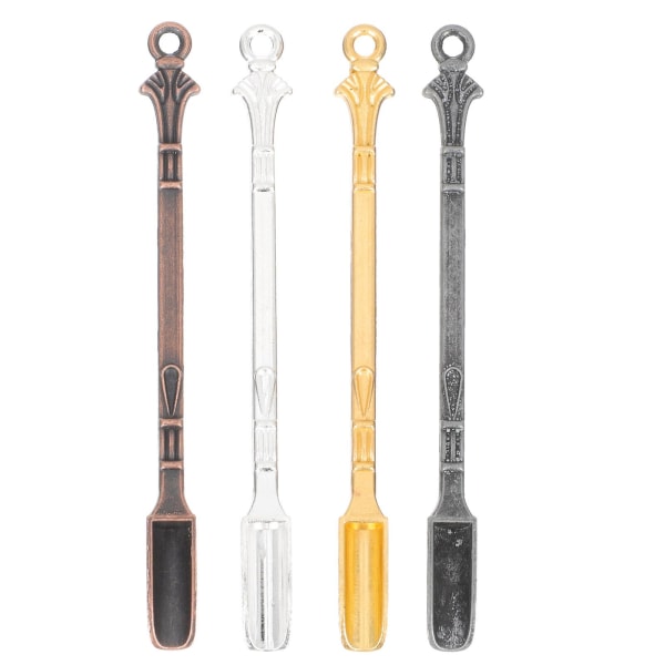 4 kpl Mikro Säädettävät Kauhat Pienet Lääkekauhat Lusikat Mini Lääkelusikat Assorted Color 8.3x0.7cm
