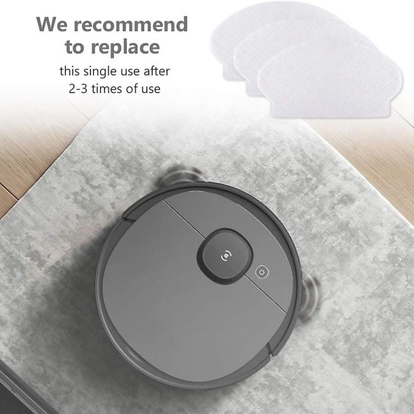 50 stk Engangs Moppputer Kompatibel med Deebot Ozmo N7 / T5 / Ozmo 920 / Ozmo 950 Roboterstøvsugere