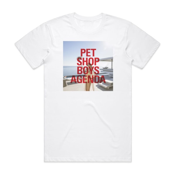 Pet Shop Boys Agenda Album Cover T-skjorte Hvit L