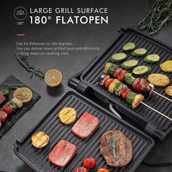 750 watt hem mini biffmaskin hamburgare omelett elektrisk smörgåsmaskin non-stick yta gri
