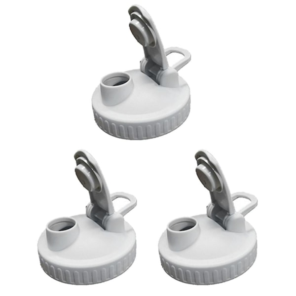 Lock för glasburkar, 3-pack läckagesäkra vändlock för breda glasburkar (burkar ingår ej)
