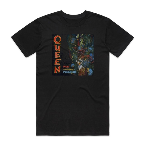 Queen Pain Is So Close To Pleasure Album Cover T-Shirt Sort XXL