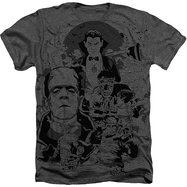 Big Print Collage Universal Monsters T-shirt M