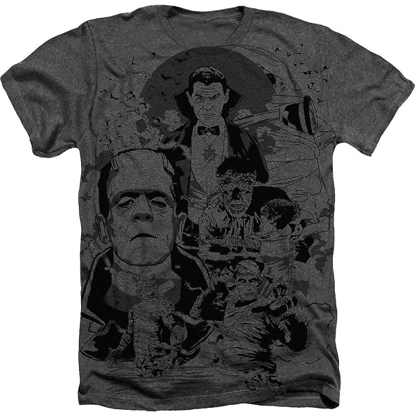 Big Print Collage Universal Monsters T-Shirt XXL