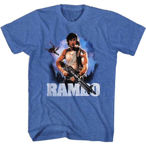 First Blood Retro Poster Rambo T-skjorte M