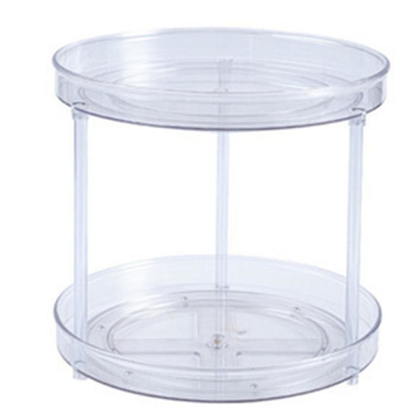 Transparent Multifunktionel Roterende Hylde Kosmetik Opbevaringsstativ
