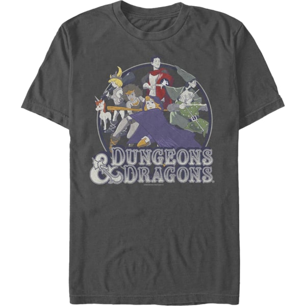 Animerede Gruppebillede Dungeons & Dragons T-shirt L