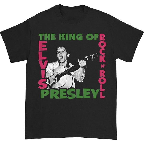 Elvis Presley Kongen av Rock Herre T-skjorte XXL