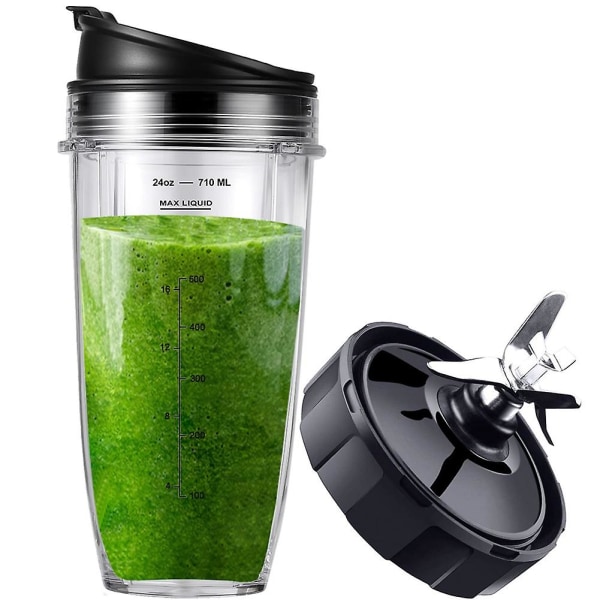 Reservedele til Ninja Blender bl450-30 Bl456-30 Bl480-30 osv., 24oz Ninja Blender Kop og 7 Fi