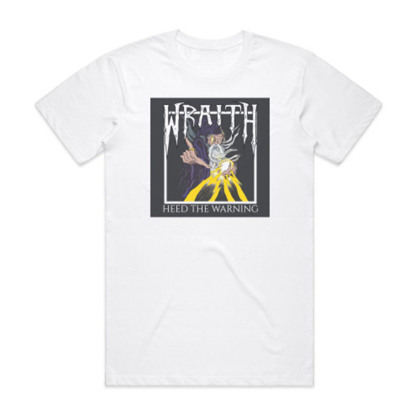 Wraith Heed The Warning Album Cover T-Shirt Hvid XL