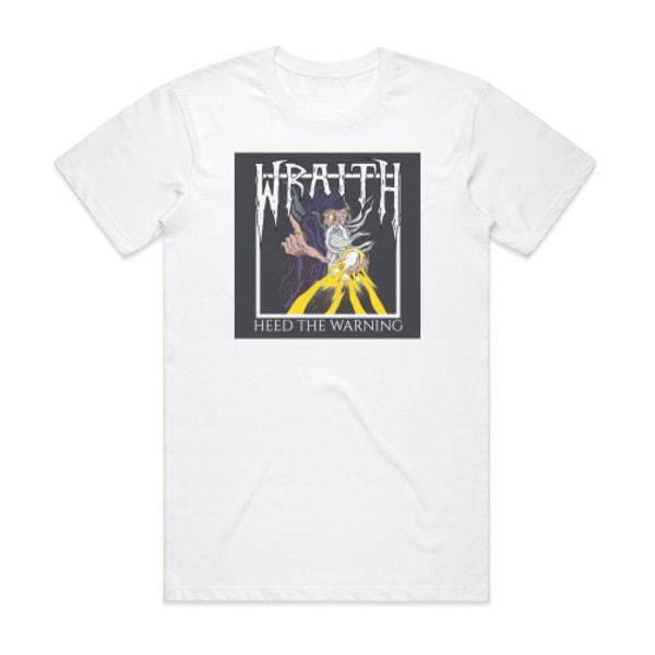 Wraith Heed The Warning Album Cover T-skjorte Hvit XL