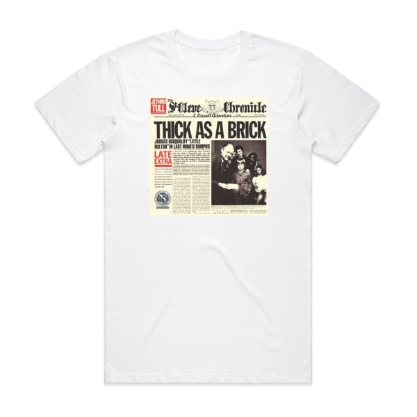 Jethro Tull Thick As A Brick 6 Albumomslag T-shirt Vit S