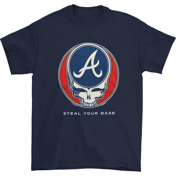 Grateful Dead Steal Your Base Lagfarge Atlanta Braves T-skjorte M