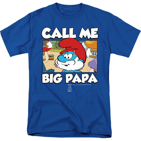 Ring Mig Stora Pappa Smurfarna T-shirt XXL