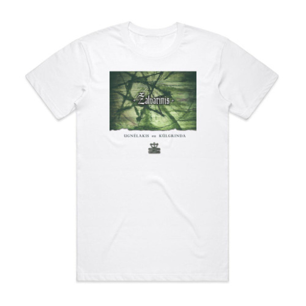 Zalvarinis Ugnlakis Su Klgrinda Album Cover T-shirt Vit XXL