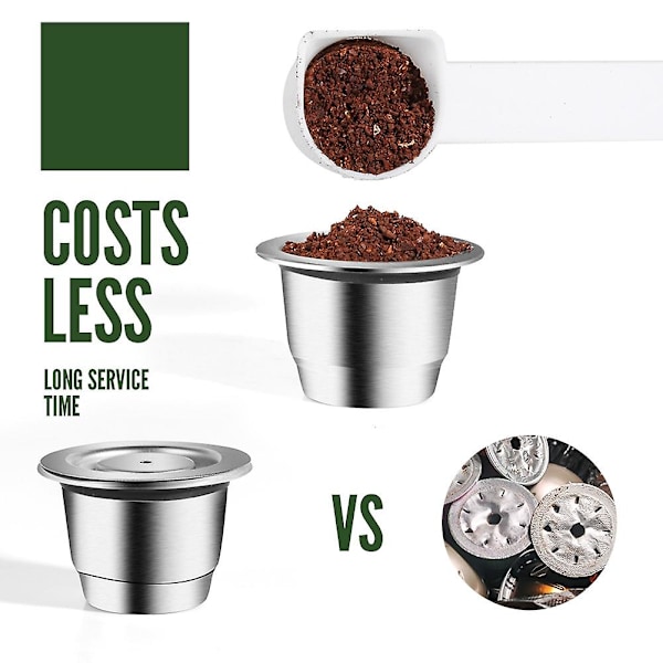 Återanvändbara kaffekapslar i rostfritt stål för Cafissimo, kaffekapslar för Cafissimo