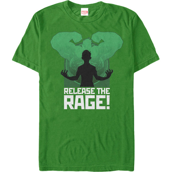 Release The Rage Utrolig Hulk T-skjorte Ny M