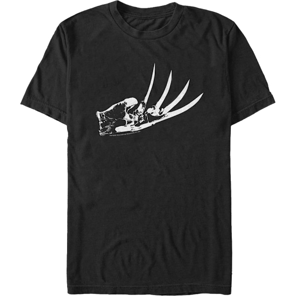 Sort og hvid handske Mareridt på Elm Street T-shirt XL