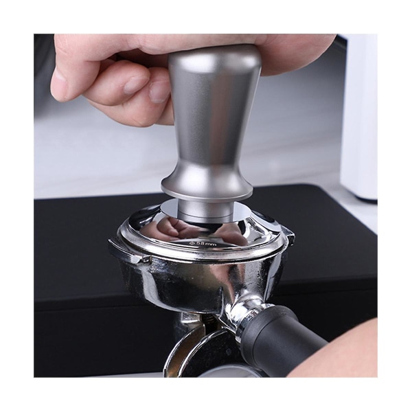 Kaffetamper med konstant tryck 53mm espressodispenser rostfritt stål kraftpulverhammare kaffe