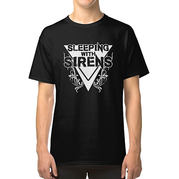 Sleeping with Sirens Blomster Mørk T-shirt M