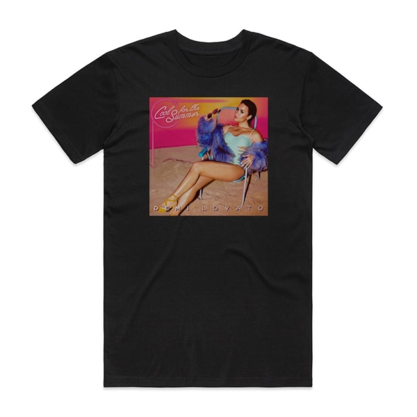 Demi Lovato Cool For The Summer -albumin kansikuva T-paita Musta XXXL