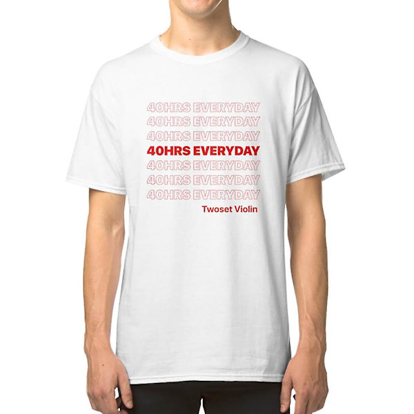40 HRS EVERYDAY - Twoset Violin T-shirt XXL