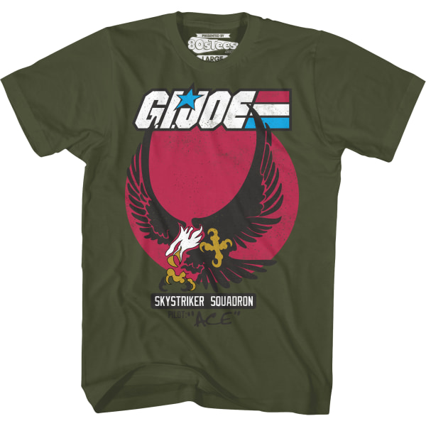 Militärgrön Skystriker Squadron GI Joe T-shirt M