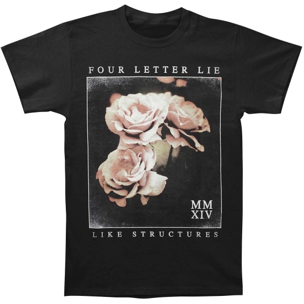 Fyra bokstäver Lie Roses T-shirt XL