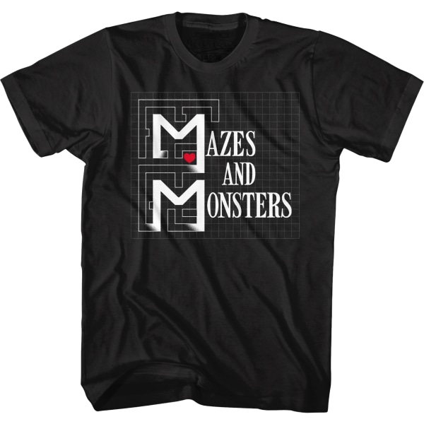 Svarta labyrinter och monster T-shirt XL