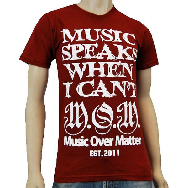 Music Over Matter Clothing Music Speaks T-paita M