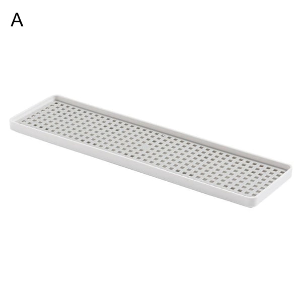 Vann-avløpsbrett Dobbelt Lag Avtakbart Lett Plast Selvdrenerende Oppvaskstativ Plate For Hjemmet White A