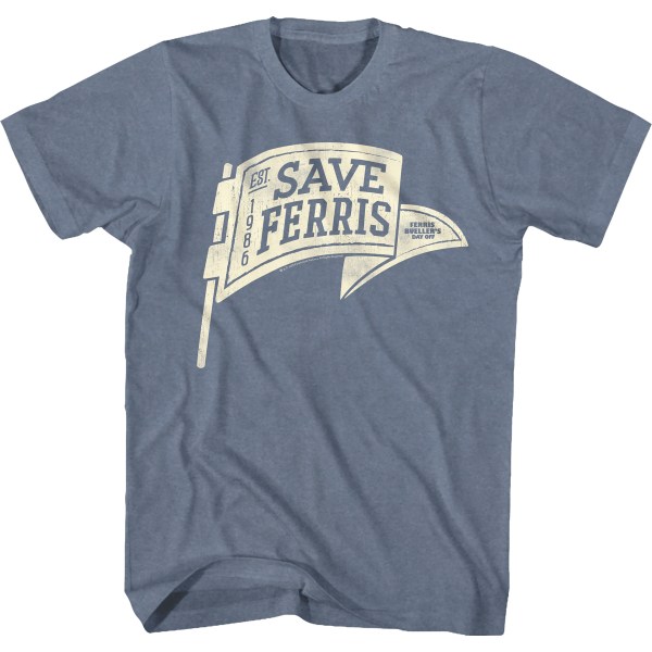 Save Ferris Fanebann Ferris Buellers Ferie T-shirt XXXL