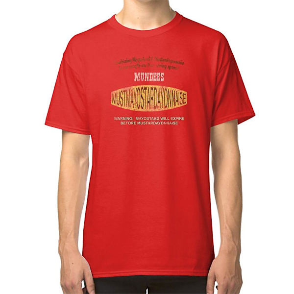 Mundees Mustmayostarayonnaise (Mr. Show) T-paita red M
