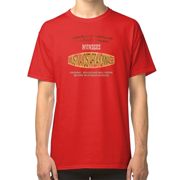 Mundees Mustmayostarayonnaise (Mr. Show) T-skjorte red S