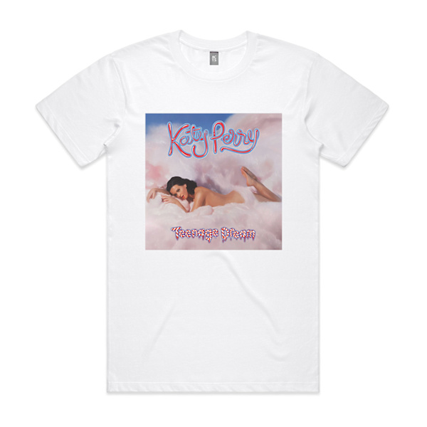 Katy Perry Teenage Dream Album Cover T-shirt Hvid S