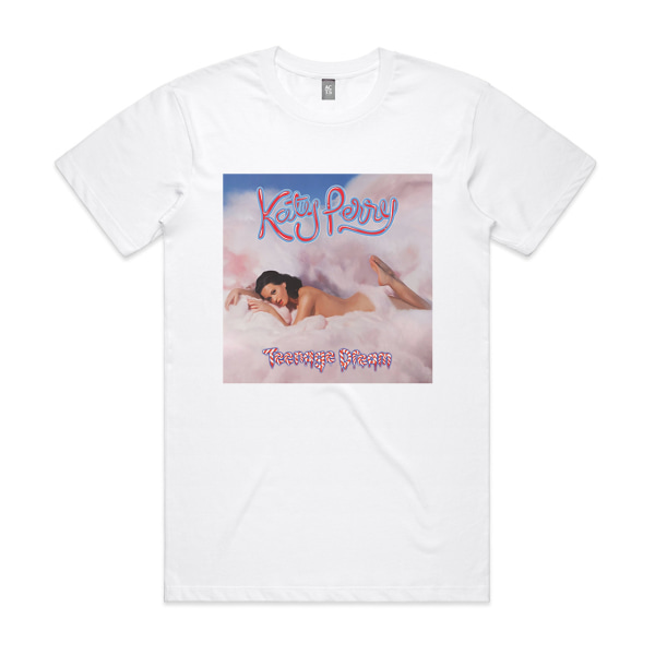 Katy Perry Teenage Dream Albumomslag T-shirt Vit M