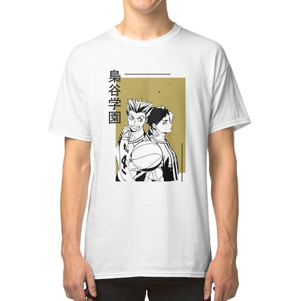 Haikyuu! Fukurodani BokuAka karaktärsdesign T-shirt S