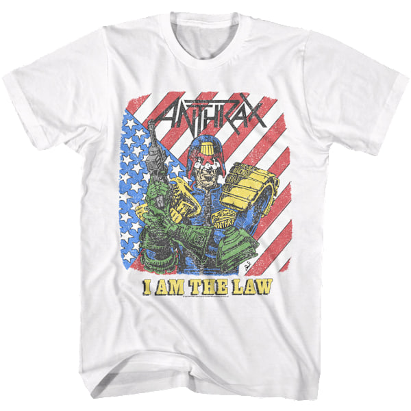 Jeg Er Loven Anthrax T-skjorte Ny M