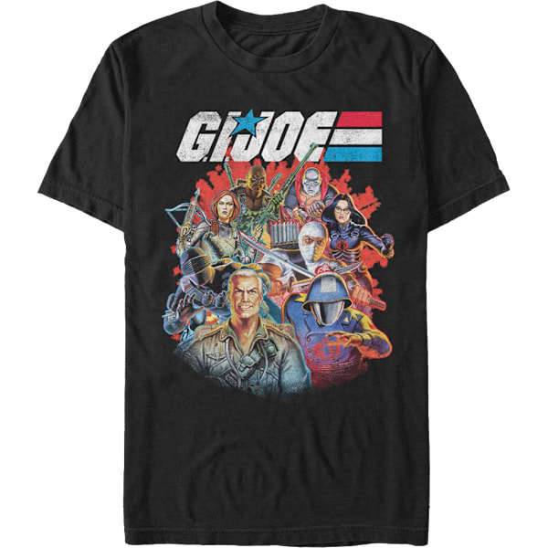 Karakter Collage GI Joe T-shirt XXL