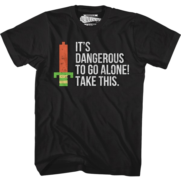 Dangerous To Go Alone Zelda T-paita XXL